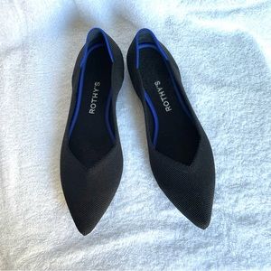Rothy’s black pointed toe flats